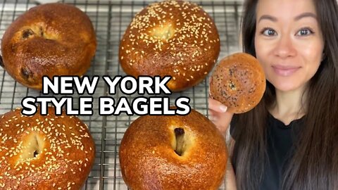 🥯 New Yorker Tries New York Style Bagel Recipe !! | Rack of Lam