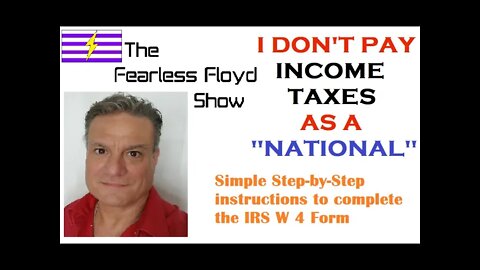 FILING AN IRS W 4 FORM AS A NATIONAL