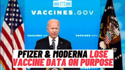 Moderna & Pfizer INTENTIONALLY Lose Vaccine Trial Control Group Data