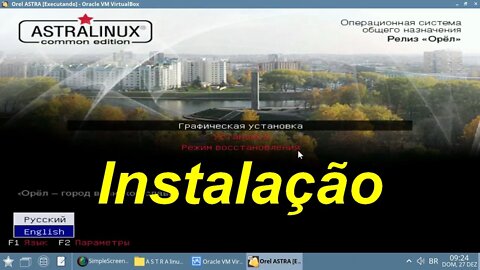 1- Instalação do Astra Linux em dual boot com o Windows. Passo a passo