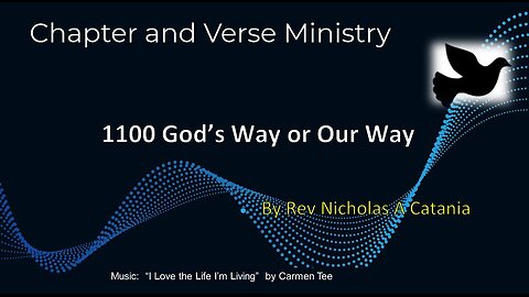 1100 God's Way or Our Way