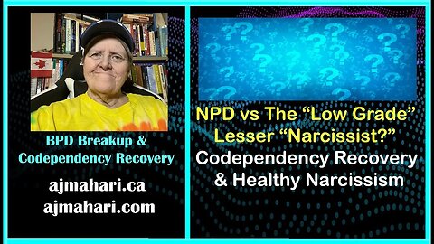 NPD vs The Low Grade Lesser “Narcissist?” Codependency Recovery & Healthy Narcissism