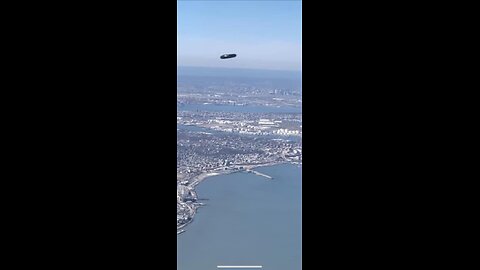 Traveler on plane reported witnessing potential unidentified flying object above New York City