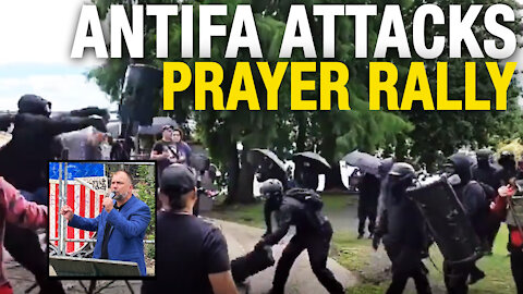 Antifa ATTACKS Pastor Artur Pawlowski's prayer rally in Portland