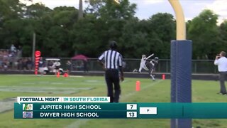 Dwyer hangs on to defeat Jupiter 13-7