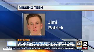 Loyola University to hold prayer service for student missing in Pennsylvania