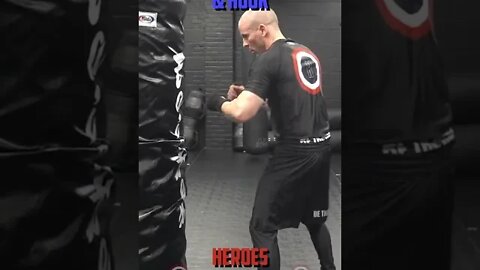Heroes Training Center | Kickboxing & MMA "How To Double Up" Hook & Hook & Hook | #Shorts