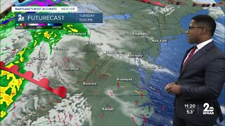 More Clouds, Slightly Cooler Tuesdayo