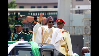 Buhari inspects last independence day parade as Nigeria celebrates 62nd anniversary