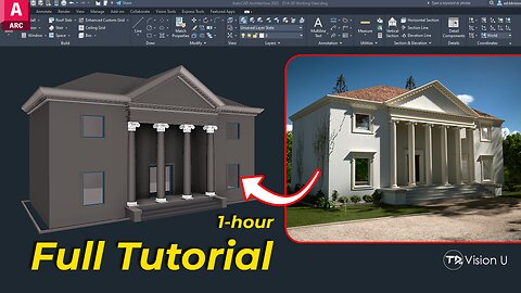 Palladian Style // Complete Tutorial // AutoCAD Architecture 2025