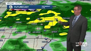 Rain increases Wednesday