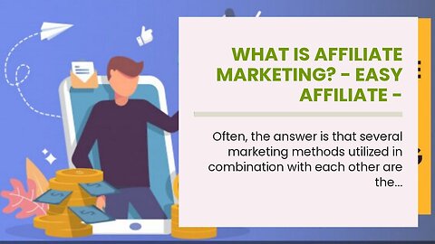 What is Affiliate Marketing? - Easy Affiliate - Questions