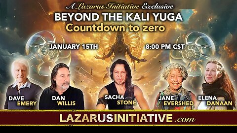 BEYOND KALI YUGA: A Cosmic Transformation as We Transition From the Turbulence of the Kali Yuga Era to the Dawn of a New Epoch! | Sacha Stone, Dave Emery, Elena Dana, Dan Willis, and Jane Evershed.