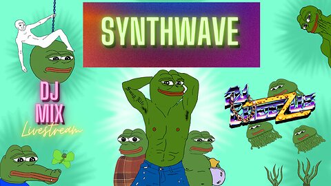 Synthwave DJ MIX Livestream #9 with Pepe The Frog Visuals - Presented by DJ Cheezus