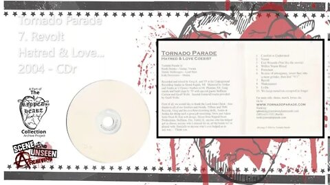 Tornado Parade - Hatred & Love Coexist - 7. Revolt. (2004 CD) Mt. Pleasant, MI Metal.