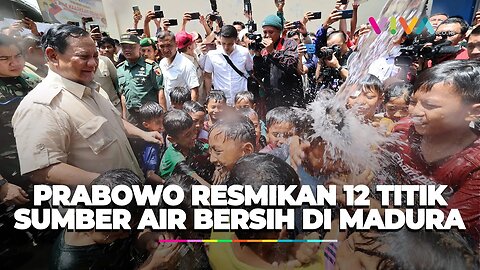 Akan Tambah 15 Titik Air Lagi di Madura, Prabowo: Kita Terus Bekerja Memberi Manfaat