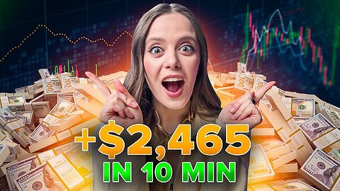 BINARY OPTIONS TRADING | PROFIT +$2,465 IN 10 MINUTES - NEW TRADING STRATEGY FOR EVERYONE