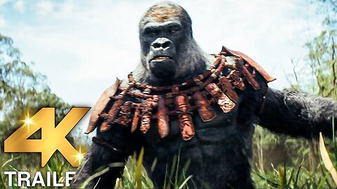 KINGDOM OF THE PLANET OF THE APES "The Legend Of Ceasar" Trailer (4K ULTRA HD) 2024