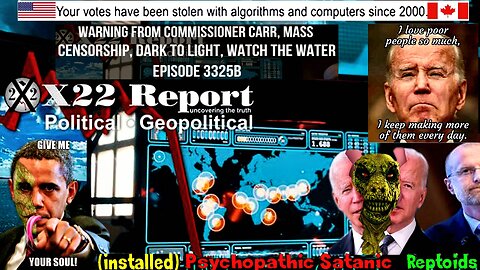 Ep 3325b - Warning From Commissioner Carr, Mass Censorship, Dark To Light, Watch The Water