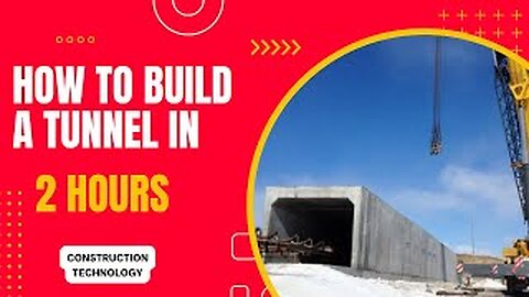 Build a Tunnel In One Day || Construction Technology and Innovation