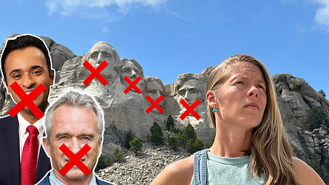Presidential candidates censored: LIVE from MT RUSHMORE!