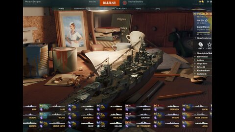 World of Warships - Battleship Atlantico, the shame of the seas.