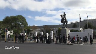 SOUTH AFRICA - Cape Town - Black Lives Matters silent protest outside SA Parliament (Video) (EUb)