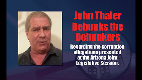 John Thaler Debunks the Debunkers