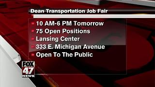 Dean Transportation holding job fair in Lansing