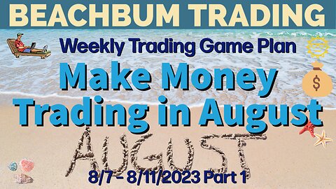 Make Money Trading in August | [Weekly Trading Game Plan] 8/7 – 8/11/23 | Part 1