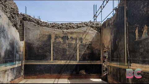 Archaeologists make ‘stunning’ find of banquet hall in Pompeii