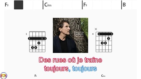 Francis Cabrel Peuple des fontaines - (Chords & Lyrics like a Karaoke)