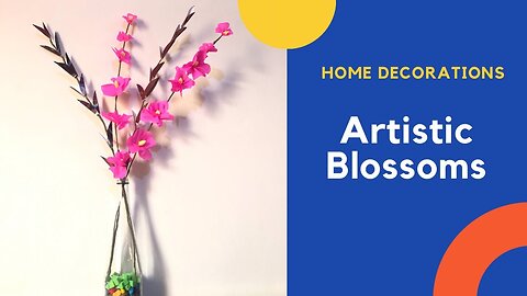 ArtisticBlossoms in bottle vase