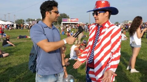 Interviewing Trump Supporters At First Rally Post Presidency 2021