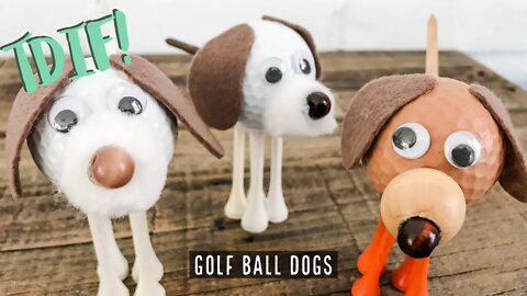 How To Make a Fun Golf Ball Dog for Father's Day