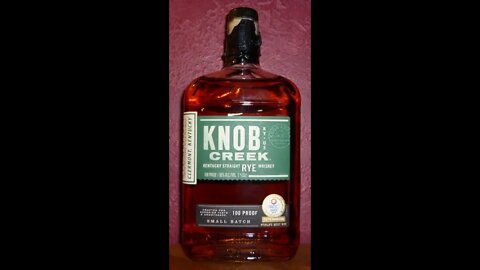 Whiskey #39: Knob Creek Rye Whiskey