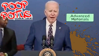 Biden Flees His Speech Midway Through - Probably Pooped Himself