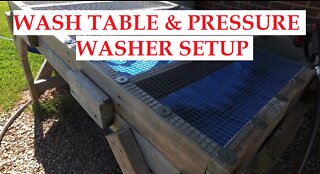 Wash Table & Pressure Washer Setup - Ideas For Your Garden & Farm