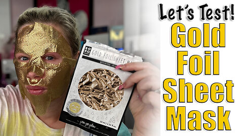 Let's Test! Gold Foil Sheet Mask! | Code Jessica10 saves you Money at All Approved Vendors