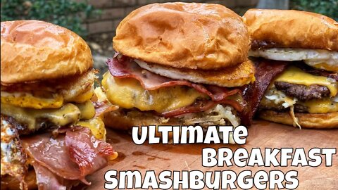 Breakfast Smashburger Recipe, 3 Different Ways! Pit Boss 5 Burner Griddle