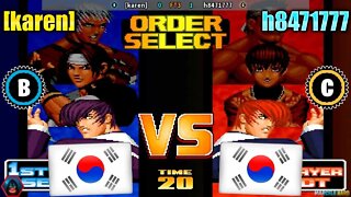 The King of Fighters '98 ([karen] Vs. h8471777) [South Korea Vs. South Korea]