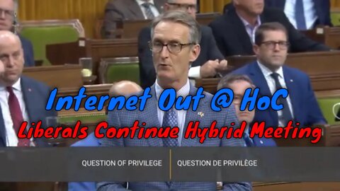 Question Of Privilege - Liberals continue committee despite Zoom / Internet connection issues