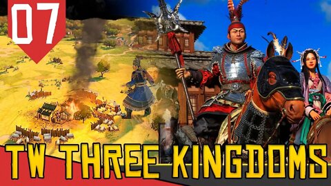 O Fim de CAO CAO - Total War Três Reinos Lu Bu #07 [Série Gameplay Português PT-BR]