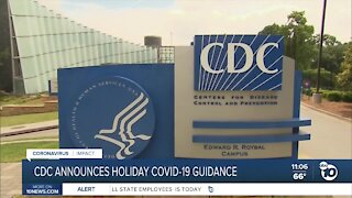 CDC announces holiday COVID-19 guidance