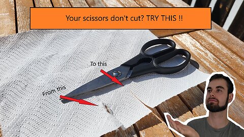 Your scissors won't cut? Try this!!