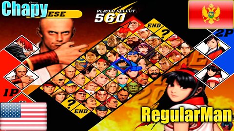 Capcom Vs. SNK 2 Mark Of The Millennium 2001 (Chapy Vs. RegularMan) [U.S.A. Vs. Montenegro]