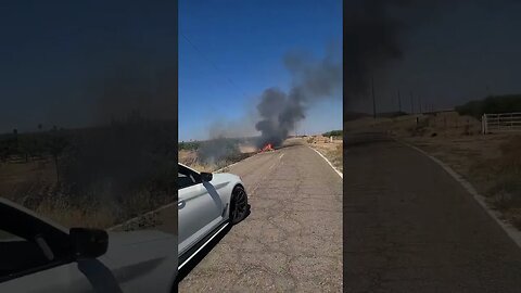Trash Dump Catches Fire And Goes Bang!!!