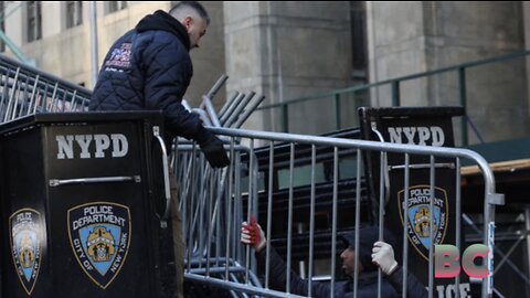 Barricades unloaded near Manhattan criminal court ahead of possible Trump indictment