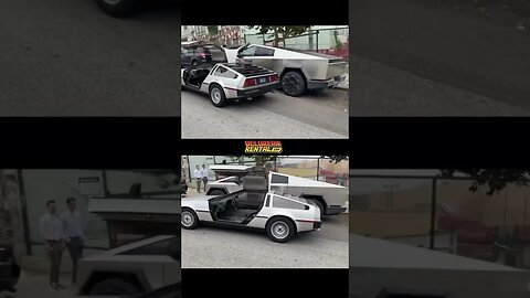 Cyber Truck or Delorean? #delorean #cybertruck #backtothefuture #shorts