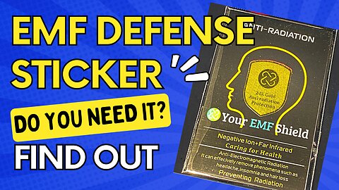 PROTECT YOURSELF AND YOURS! EMF DEFENSE STICKER